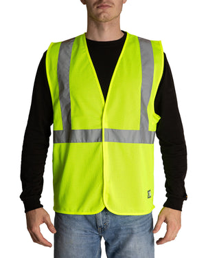 Safety green berne adult hi vis class 2 economy vest
