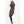 Light Hooded Diagonal Cut Sweater Brown