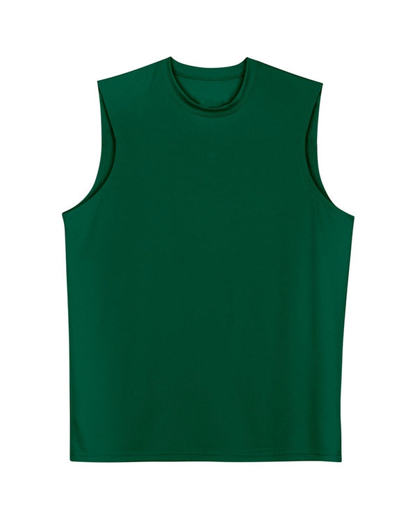 Green muscle tee Front view.