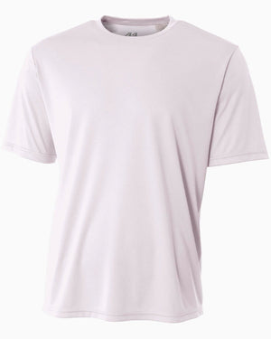 White t-shirt, front view.