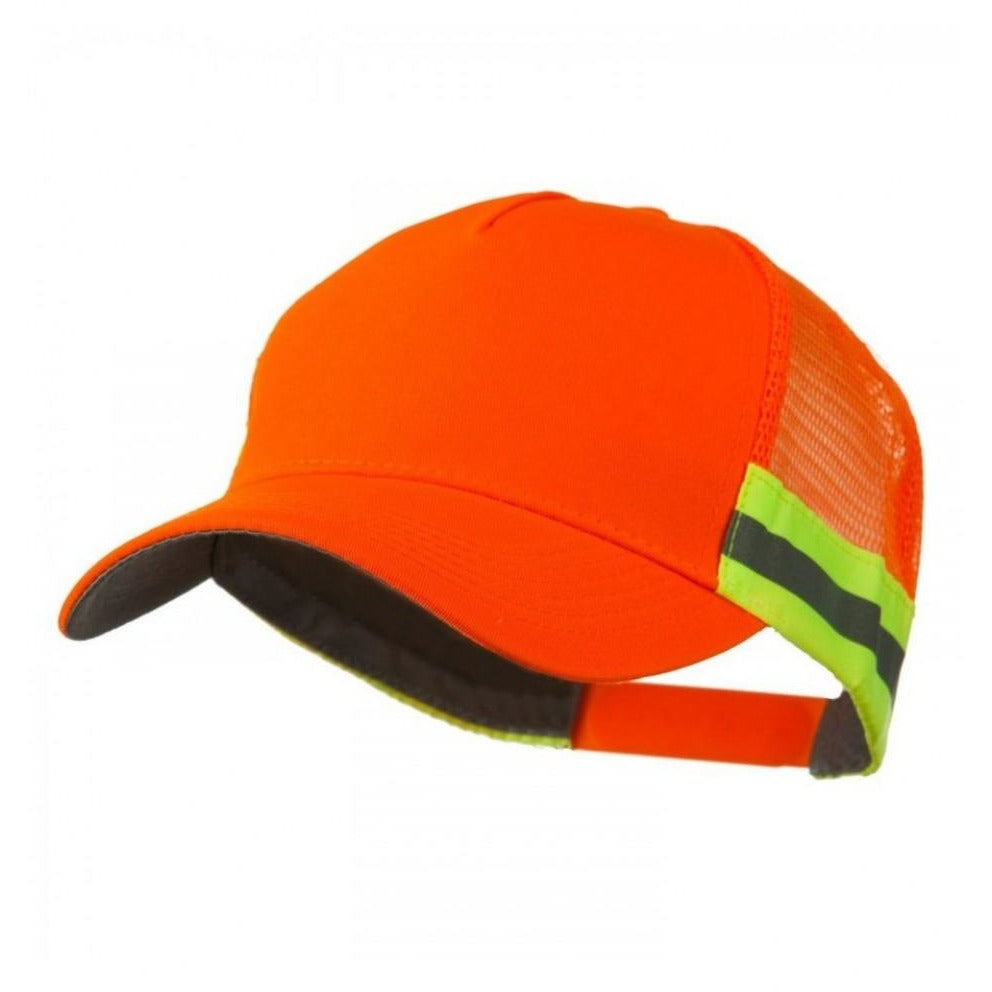 Safety orange big accessories safety trucker cap