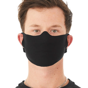 Black bela canvas jersey daily face cover