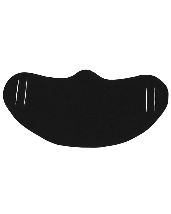 Black bella canvas jersey daily face cover mask