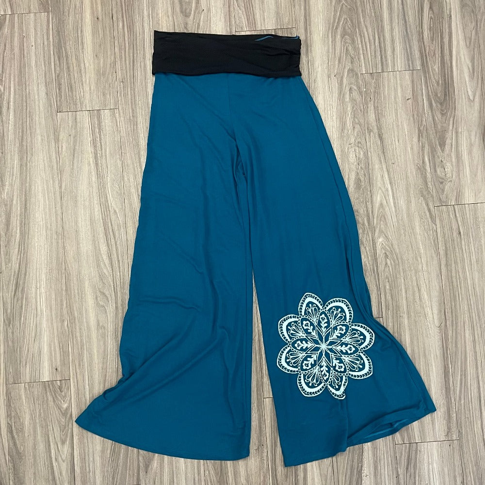 Wide Leg Palazzo Harem Pants Cotton Spandex